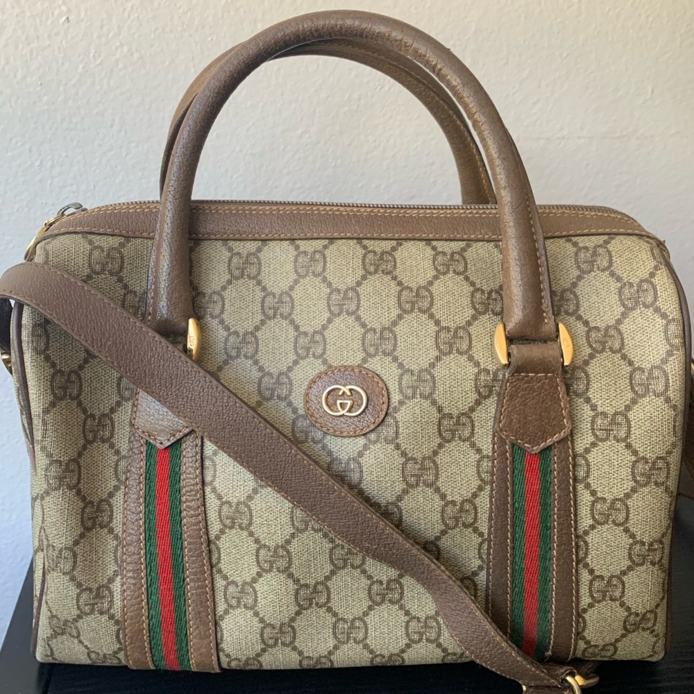 🔥GUCCI 80s 2-Way Boston